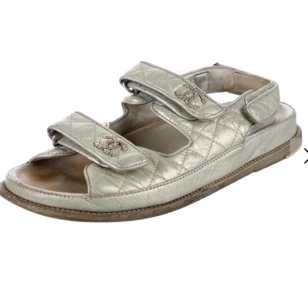 Chanel Quilted Dad Sandals